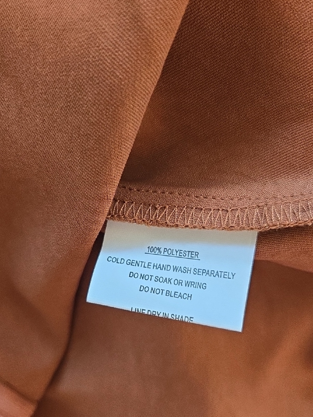 NWT Hello Molly Expressed Permission Long Sleeve Low Back Dress Chocolate Size 8 - Picture 13 of 13